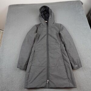 Arcteryx Darrah Coat Womens Small Gray Hooded Insulated Parka Full Zip Jacket